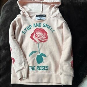 Tiny Whales Pink and Green Kids Hoodie
